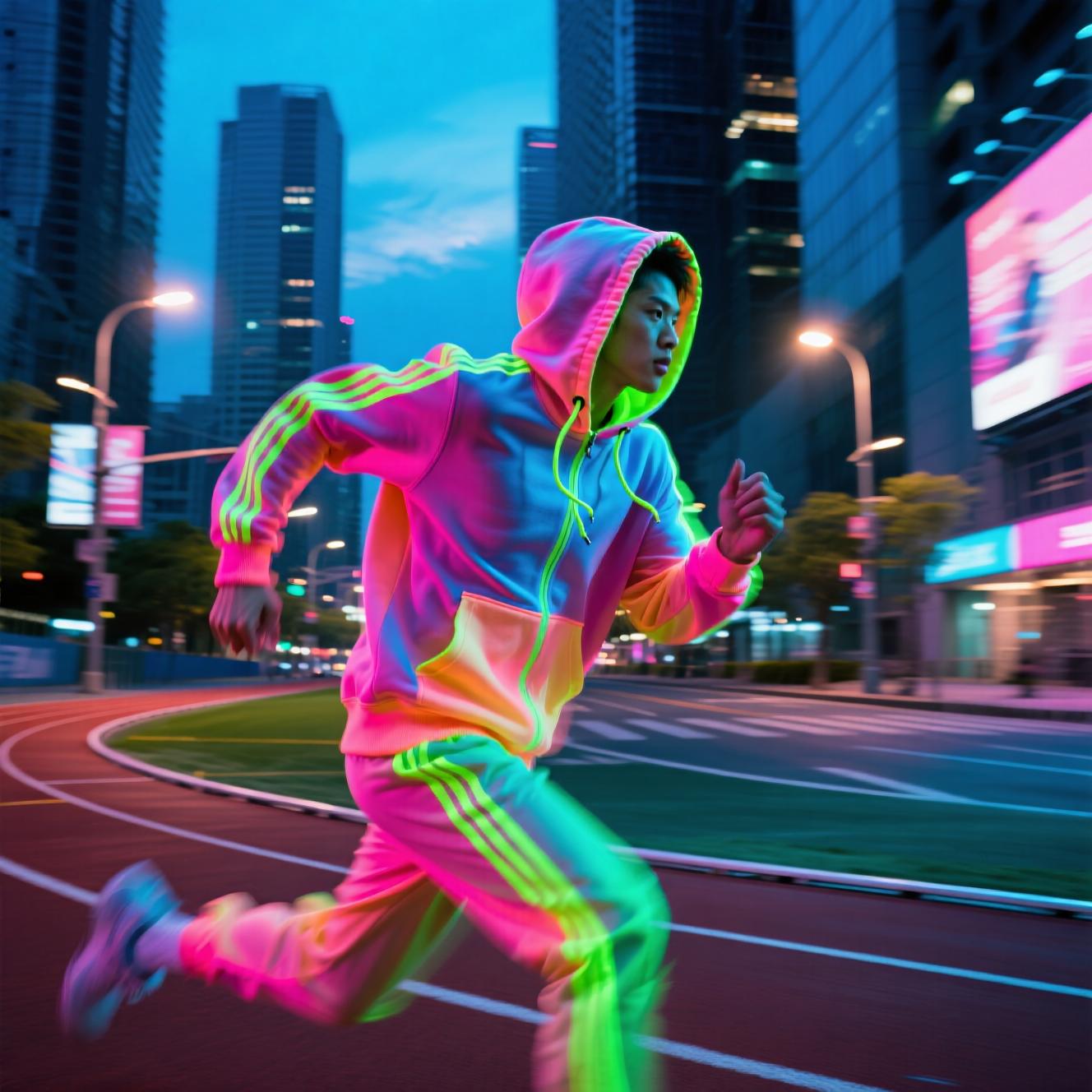 Neon Sprint hoodie