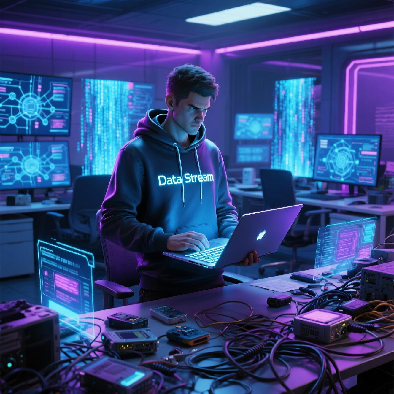 Data Stream hoodie