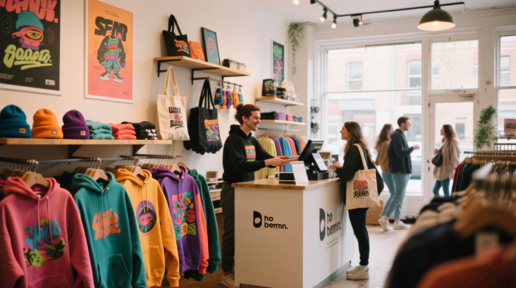 Featured ByteForge hoodie with a neon game-inspired graphic